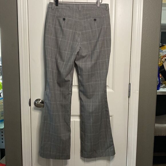 J. Crew Factory Plaid Trouser Pants Grey Baby Blue and black Favorite Fit - Picture 6 of 12